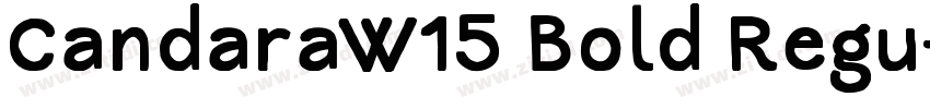 CandaraW15 Bold Regu字体转换